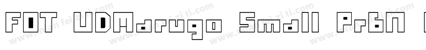 FOT UDMarugo Small Pr6N Bold字体转换